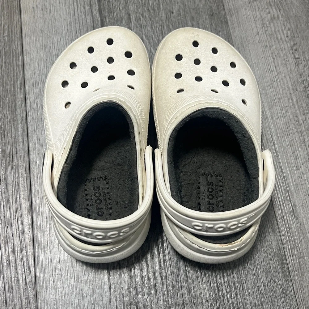 CROCS classic Kids lined slip on shoes / size C8